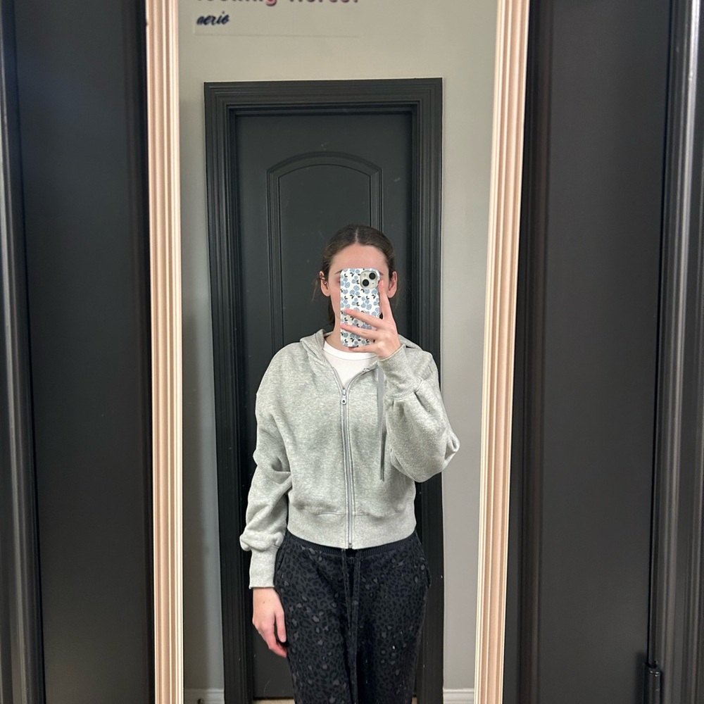 Gray Women's Hoodie Jacket